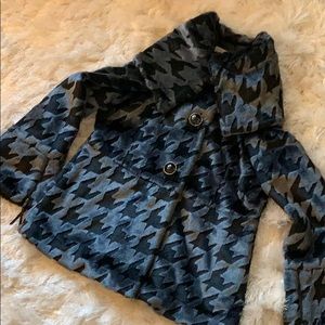 Faux for black and grey coat